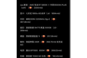 如何根据一般电脑配置清单选择适合自己的电脑？（探索电脑配置清单，让您轻松选购心仪的电脑）