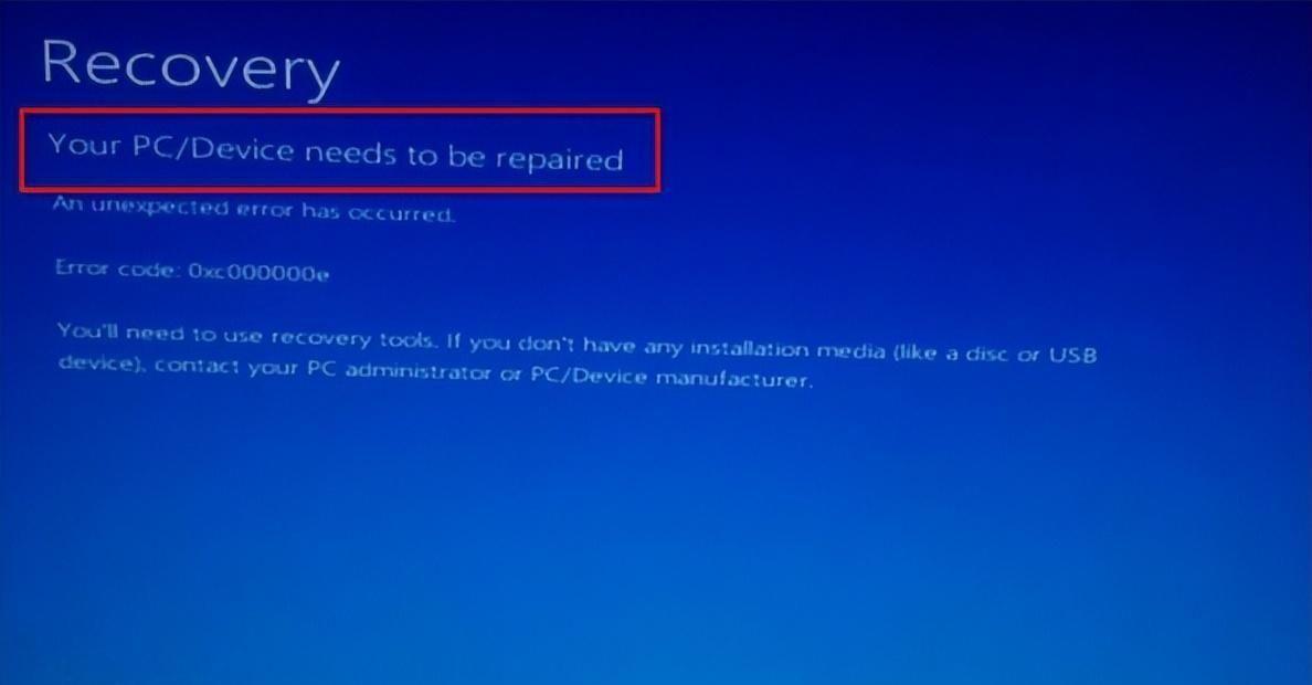 0xc000000d开不了机怎么修复(电脑出现recovery蓝屏界面怎么办)
